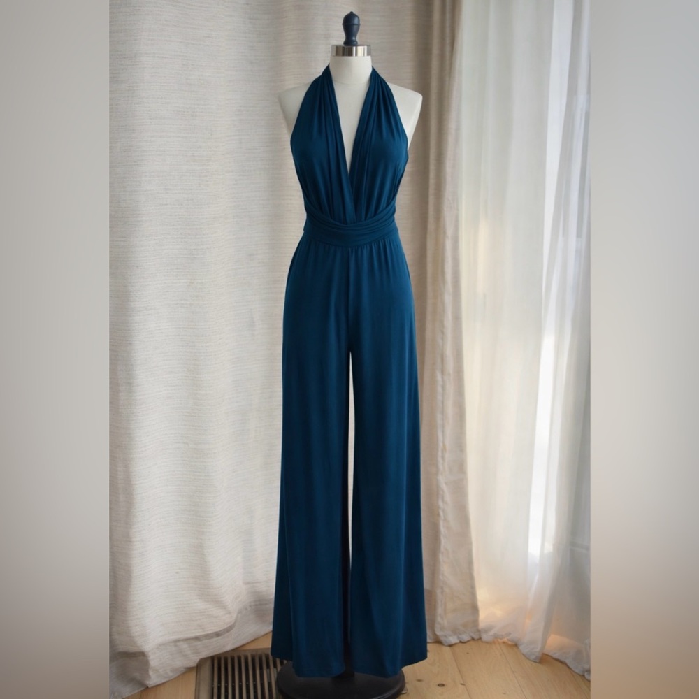 Sexy and Timeless- Emilio Pucci Dark Blue Jumpsuit